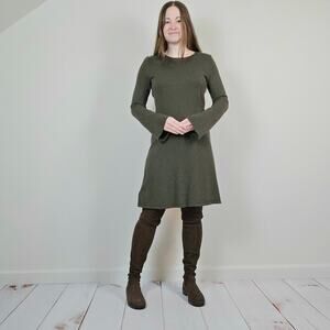 Michael Kors Bell Sleeve Sweater Dress Green Small